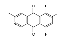 3-methyl-6,7,9-trifluorobenz[g]isoquinoline-5,10-dione结构式
