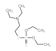 Phosphorodithioic acid,S-[2-(diethylamino)ethyl] O,O-diethyl ester结构式