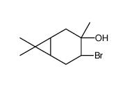 (1R,3R,4R,6S)-3-bromo-4,7,7-trimethylbicyclo[4.1.0]heptan-4-ol结构式