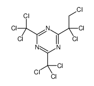 2-(1,1,2-trichloroethyl)-4,6-bis(trichloromethyl)-1,3,5-triazine Structure