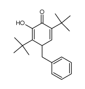 4-benzyl-2,5-di-tert-butyl-6-hydroxycyclohexa-2,5-dien-1-one Structure