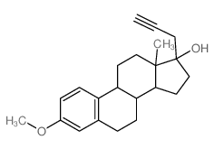 Estra-1,3,5(10)-trien-17-ol,3-methoxy-17-(2-propynyl)-, (17b)- (9CI) Structure