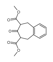 dimethyl 1,2,4,5-tetrahydro-3-oxobenzo[d]cycloheptene-2,4-dicarboxylate结构式