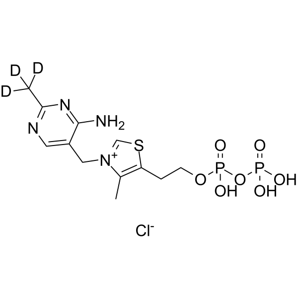 Thiamine pyrophosphate-d3结构式