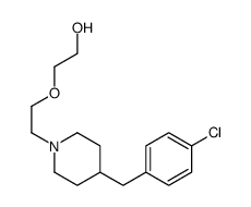 2-[2-[4-[(4-chlorophenyl)methyl]piperidin-1-yl]ethoxy]ethanol Structure