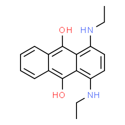 1,4-Bis(ethylamino)-9,10-anthracenediol Structure
