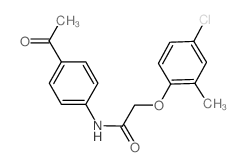 N-(4-Acetylphenyl)-2-(4-chloro-2-methylphenoxy)-acetamide结构式