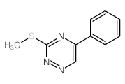 3-(Methylthio)-5-phenyl-1,2,4-triazine structure