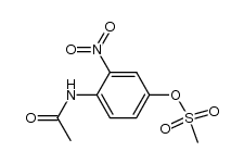 4-acetamido-3-nitrophenyl methanesulfonate结构式
