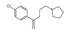 1-(4-chlorophenyl)-4-pyrrolidin-1-yl-butan-1-one structure
