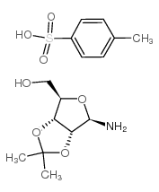 2,3-O-ISOPROPYLIDENE-BETA-D-RIBOFURANOSYLAMINE P-TOLUENESULFONATE SALT结构式