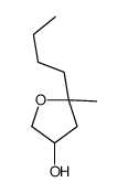 5-butyl-5-methyloxolan-3-ol Structure
