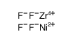 nickel hexafluorozirconate(2-) structure