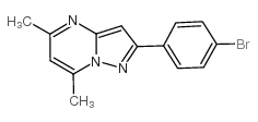 2-(4-bromophenyl)-5,7-dimethylpyrazolo[1,5-a]pyrimidine Structure