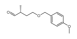 (R)-4-(4-methoxybenzyloxy)-2-methylbutanal Structure