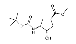 (1R,2S,4R)-N-BOC-1-AMINO-2-HYDROXYCYCLO-PENTANE-4-CARBOXYLIC ACID METHYL ESTER picture