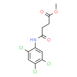 Methyl 4-oxo-4-[(2,4,5-trichlorophenyl)amino]butanoate结构式