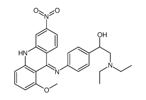 alpha-((Diethylamino)methyl)-p-((1-methoxy-6-nitro-9-acridinyl)amino)b enzyl alcohol picture