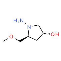 3-Pyrrolidinol, 1-amino-5-(methoxymethyl)-, (3R,5S)- (9CI) structure