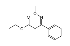 ethyl 3-(methoxyimino)-3-phenylpropanoate结构式