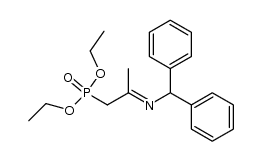 diethyl (2-(benzhydrylimino)propyl)phosphonate结构式