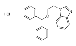 3-(2-benzhydryloxyethyl)-1H-benzimidazol-3-ium,chloride Structure