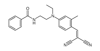 N-[2-[[4-(2,2-dicyanovinyl)-m-tolyl]ethylamino]ethyl]benzamide结构式