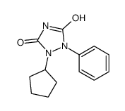 1-cyclopentyl-2-phenyl-1,2,4-triazolidine-3,5-dione Structure