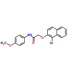 2-[(1-Bromo-2-naphthyl)oxy]-N-(4-methoxyphenyl)acetamide结构式