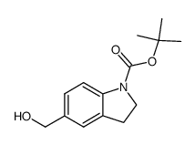 1-Boc-5-hydroxymethylindoline Structure