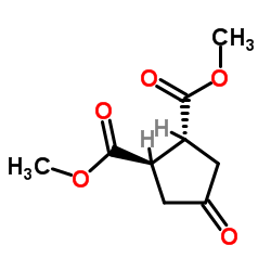 1,2-Cyclopentanedicarboxylic acid, 4-oxo-, 1,2-dimethyl ester, (1R,2R)- picture
