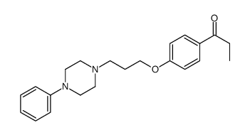 1-[4-[3-(4-phenylpiperazin-1-yl)propoxy]phenyl]propan-1-one结构式