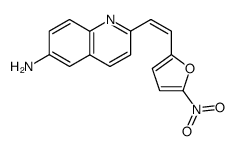 2-[(Z)-2-(5-Nitro-furan-2-yl)-vinyl]-quinolin-6-ylamine Structure