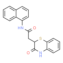 N-(naphthalen-1-yl)-2-(3-oxo-3,4-dihydro-2H-benzo[b][1,4]thiazin-2-yl)acetamide结构式