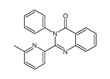 2-(6-methylpyridin-2-yl)-3-phenylquinazolin-4-one结构式