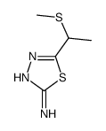 5-[1-(Methylsulfanyl)ethyl]-1,3,4-thiadiazol-2-amine结构式