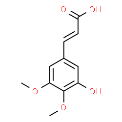 3-(3-hydroxy-4,5-dimethoxy-phenyl)-acrylic acid结构式