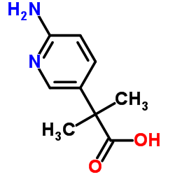 2-(6-aminopyridin-3-yl)-2-Methylpropanoic acid structure
