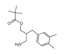 N-[2-(3,4-dimethylbenzyl)-3-pivaloyloxy-propyl]hydroxylamine结构式