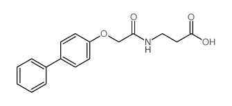 3-[2-(Biphenyl-4-yloxy)-acetylamino]-propionic acid结构式