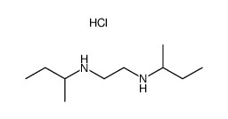 N,N'-di-sec-butyl-ethylenediamine, dihydrochloride结构式