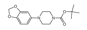 4-benzo[1,3]dioxol-5-ylpiperazine-1-carboxylic acid tert-butyl ester Structure