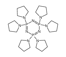 hexa-pyrrolidin-1-yl-2λ5,4λ5,6λ5-cyclotriphosphazene Structure