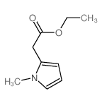 Ethyl N-methyl-2-pyrroleacetate structure