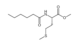 methyl hexanoyl-L-methioninate Structure