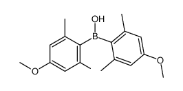 hydroxybis(4-methoxy-2,6-dimethylphenyl)borane结构式