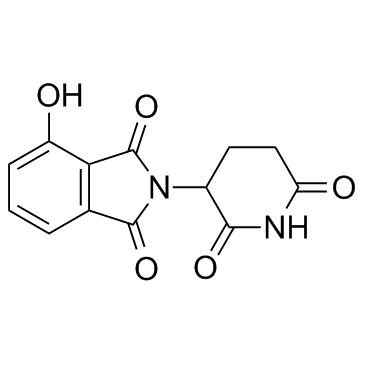 2-(2,6-dioxopiperidin-3-yl)-4-hydroxyisoindoline-1,3-dione Structure