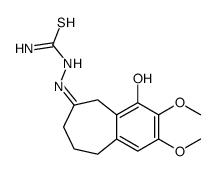 [(Z)-(4-hydroxy-2,3-dimethoxy-5,7,8,9-tetrahydrobenzo[7]annulen-6-ylidene)amino]thiourea Structure