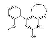 4-(2-methoxyphenyl)-1,3,5,6,7,8-hexahydropyrimido[4,5-b]azepin-2-one Structure