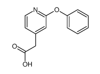 2-(2-phenoxypyridin-4-yl)acetic acid Structure